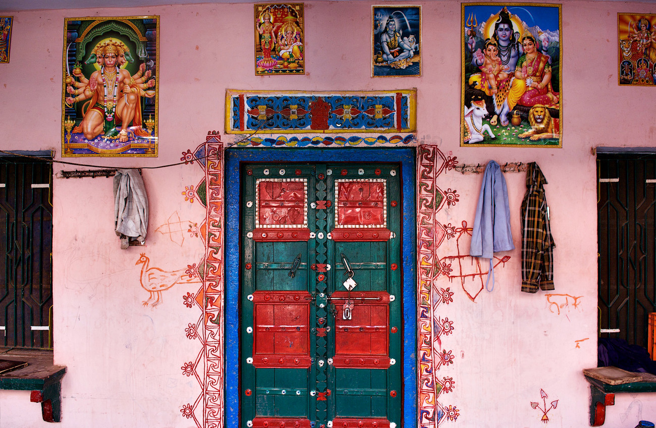 Ramathra Village house entrance - India