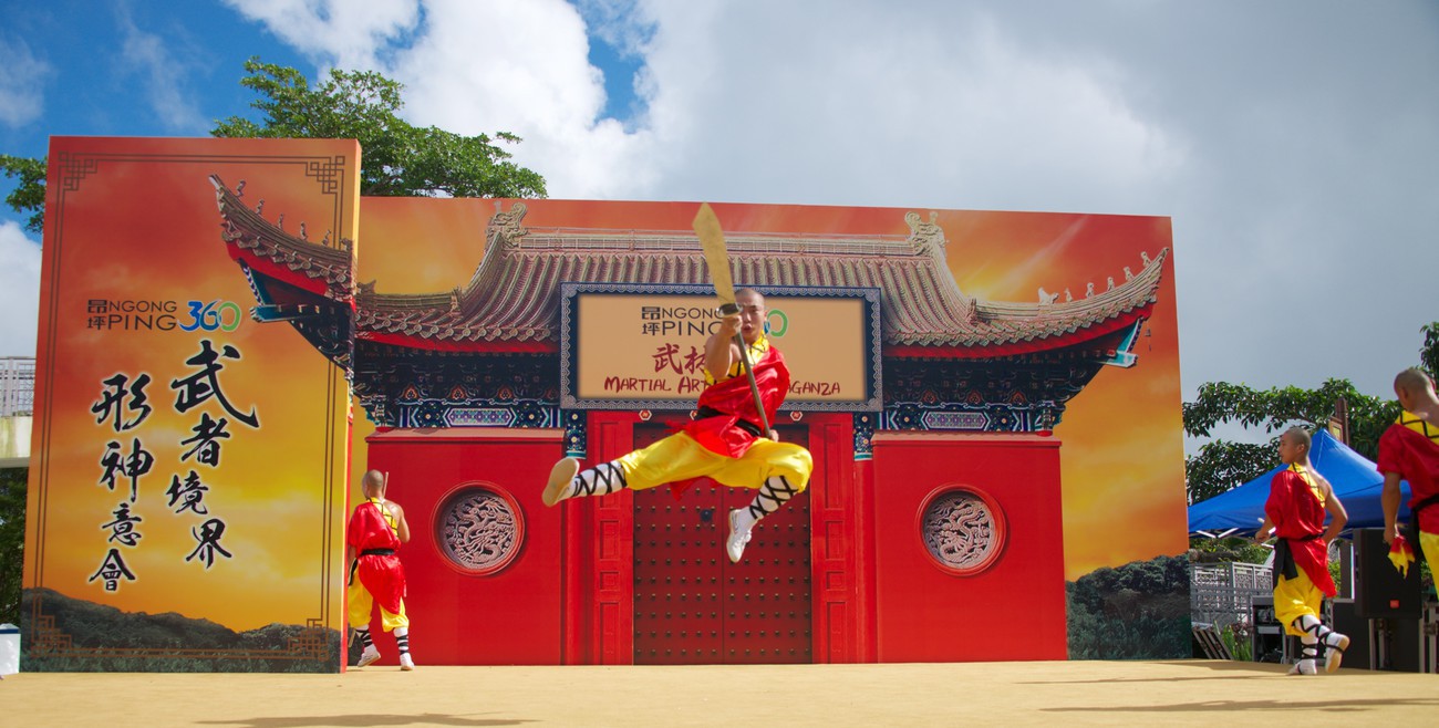 KM-379 Shaolin monks show at Po Lin Monastery - Hong Kong - Contemporary