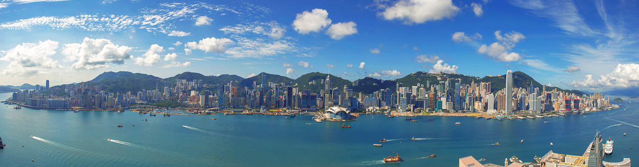 KMPAN-23A Island from Hanoi Road - 2013 - Panoramas of Hong Kong - comtemporary