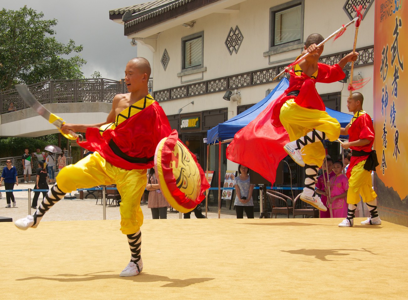 KM-384 Shaolin monks Kung Fu show at Po Lin Monastery - Hong Kong - Contemporary