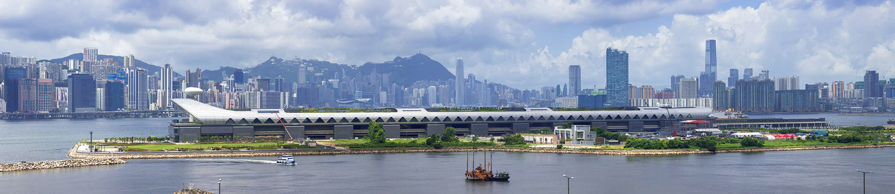KMPAN-57 Cruise Terminal and Hong Kong Island - Panoramas of Hong Kong - comtemporary