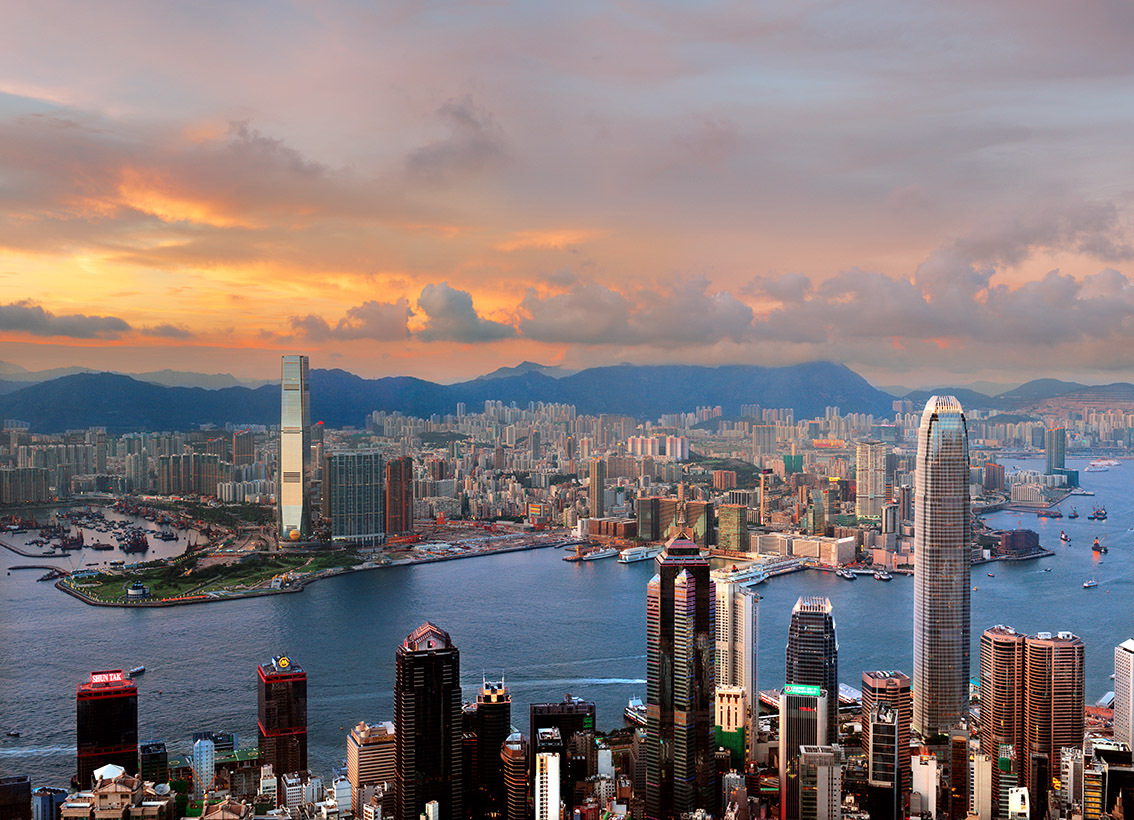 KM-188M  Harbour from the Peak - 2011 - Hong Kong - Contemporary