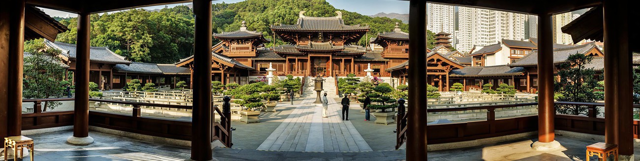 KMPAN-98 Chi Lin Nunnery - Panoramas of Hong Kong - comtemporary