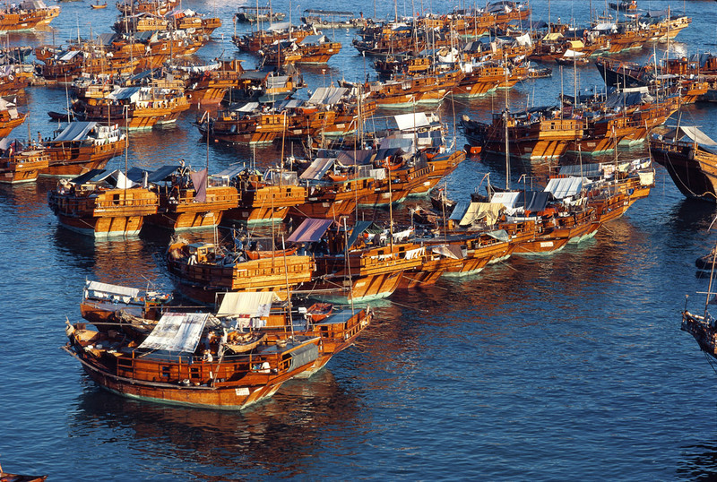 KM-50 Fishing junks in Cheung Chau - 1984 - Junks, Sampans & Fishing in the 1970s & 80s