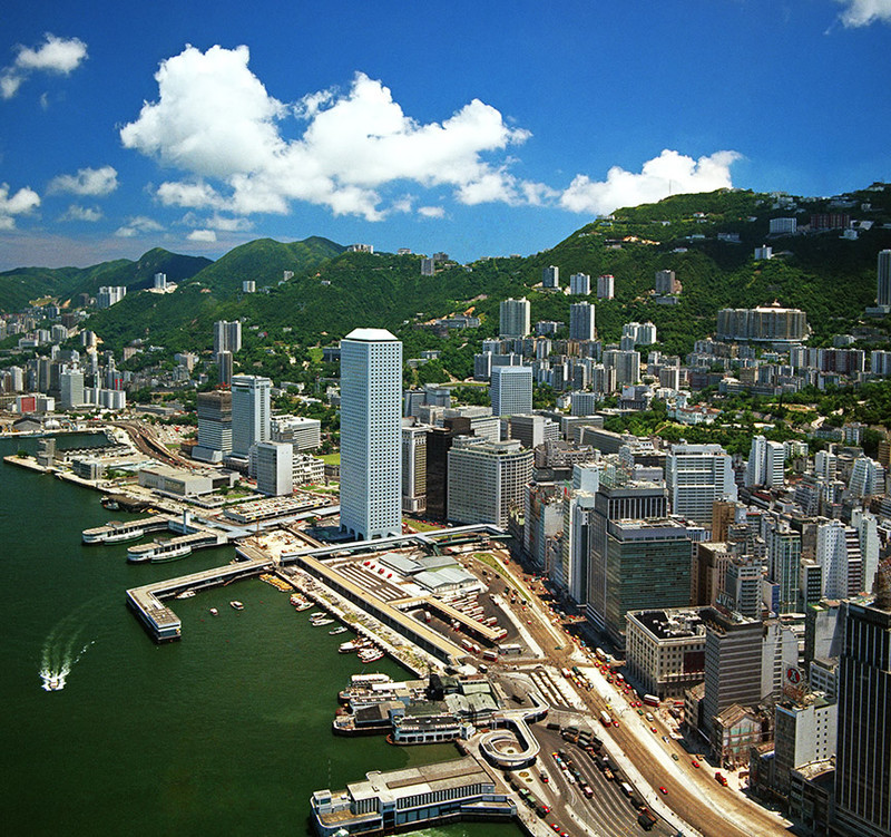 KM-106 Central from the air - 1975 - Hong Kong in the 70s and 80s