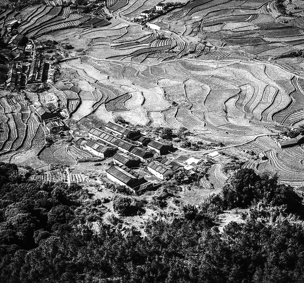 KMBW-99C New Territories village from air - 1975 - Hong Kong in the 70s and 80s