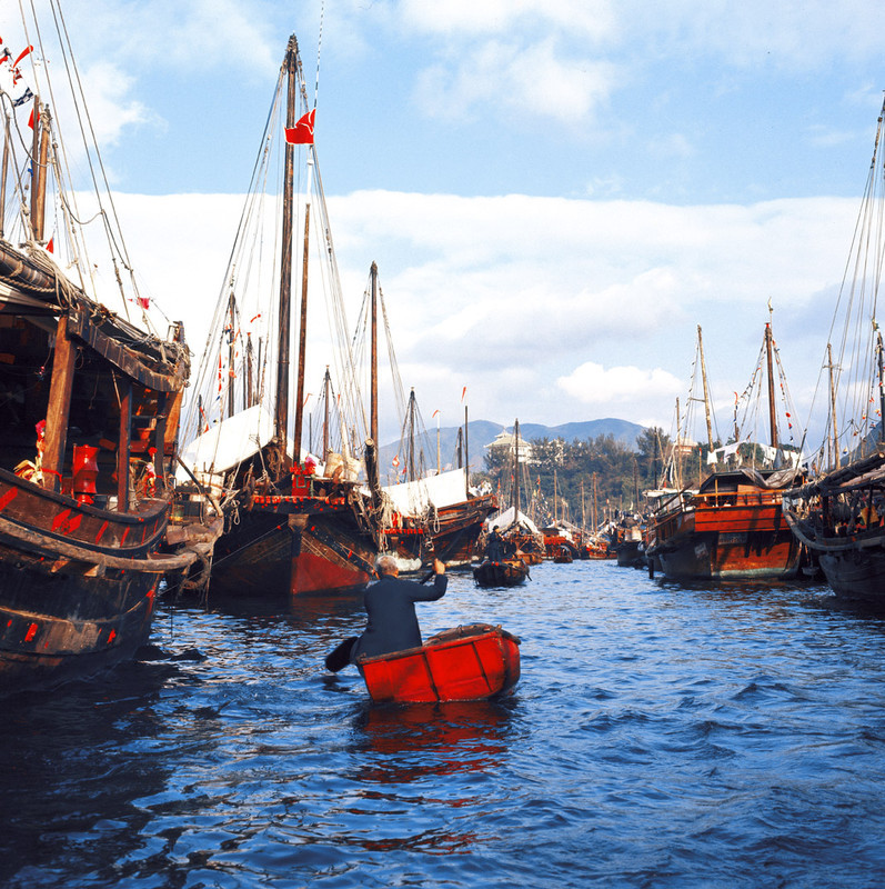 KM-34 Aberdeen harbour - 1972 - Junks, Sampans & Fishing in the 1970s & 80s