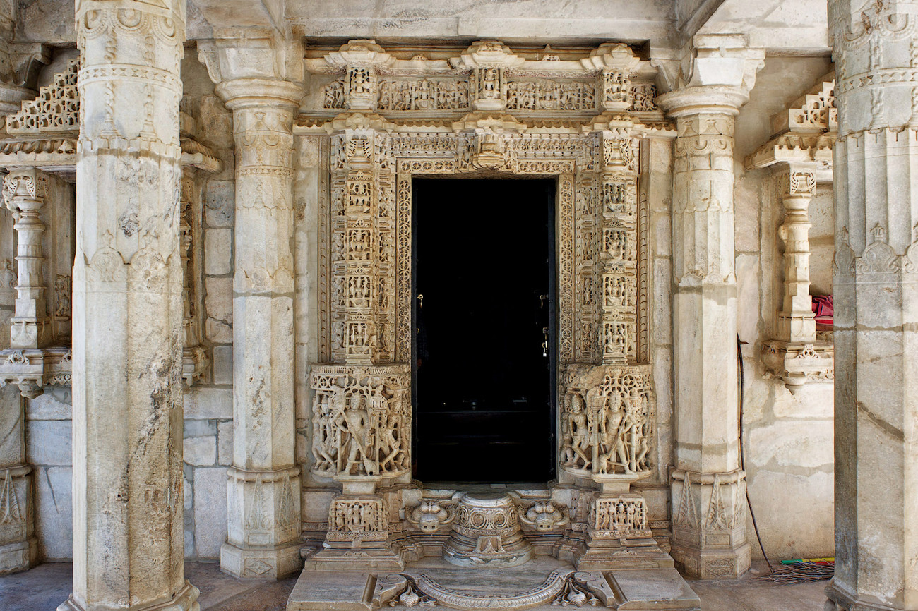 Entrance door- Nagda Temple near Udaipur - India