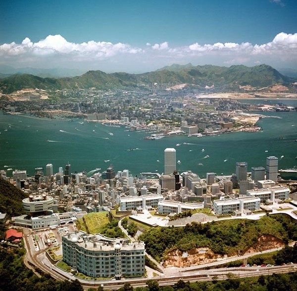 KM-39 Over the Peak from the air - 1975 - Hong Kong in the 70s and 80s