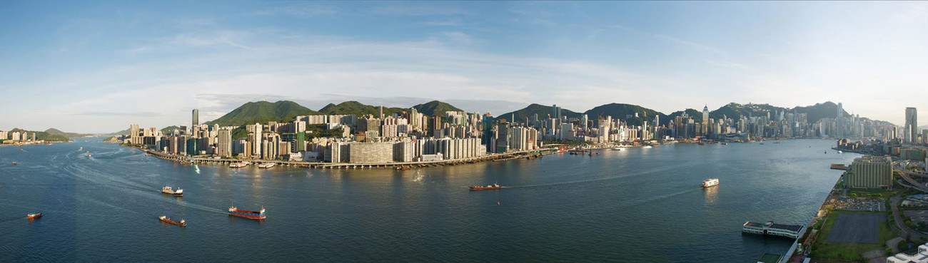 KMPAN-44 Island from Waterfront Landmark - Panoramas of Hong Kong - comtemporary