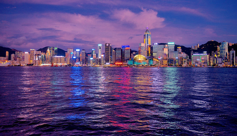 Convention Centre & North Wan Chai at dusk - DSC_8132