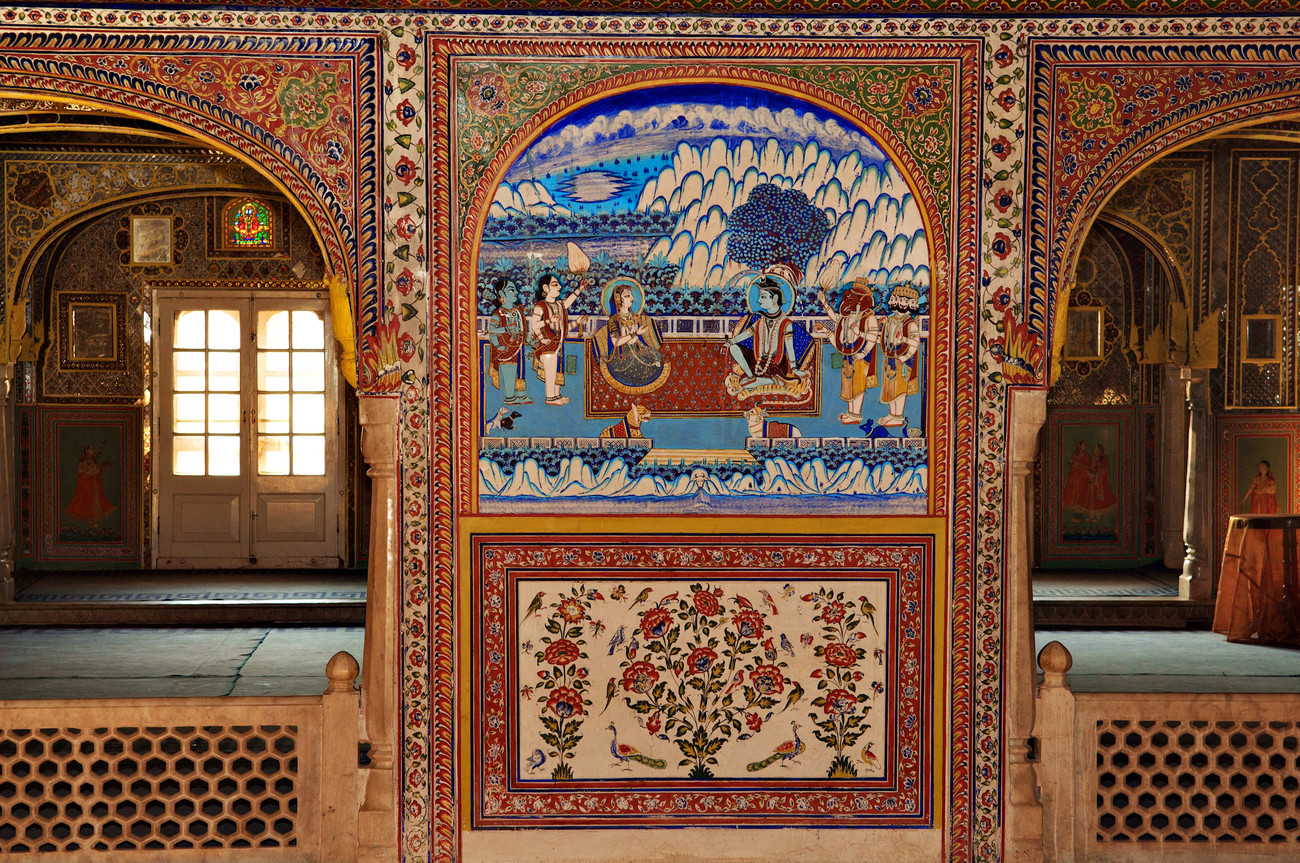 Samode palace hotel mural - India