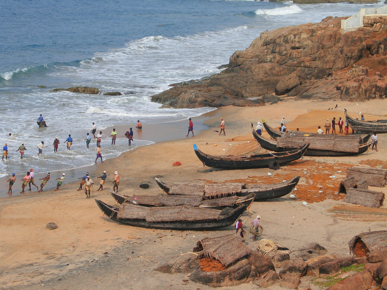Fishermen in Kerala - India