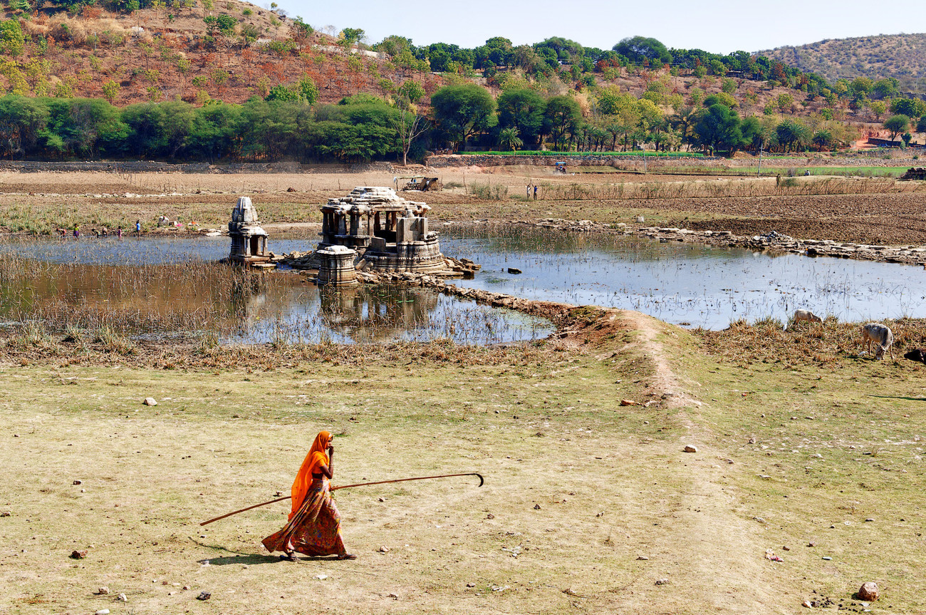 Ruins near Nagda Temple, Udaipur area - India