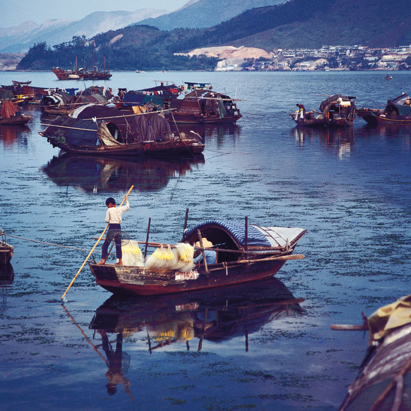 KM-232 Sampans in Tai Po - 1978 - Junks, Sampans & Fishing in the 1970s & 80s