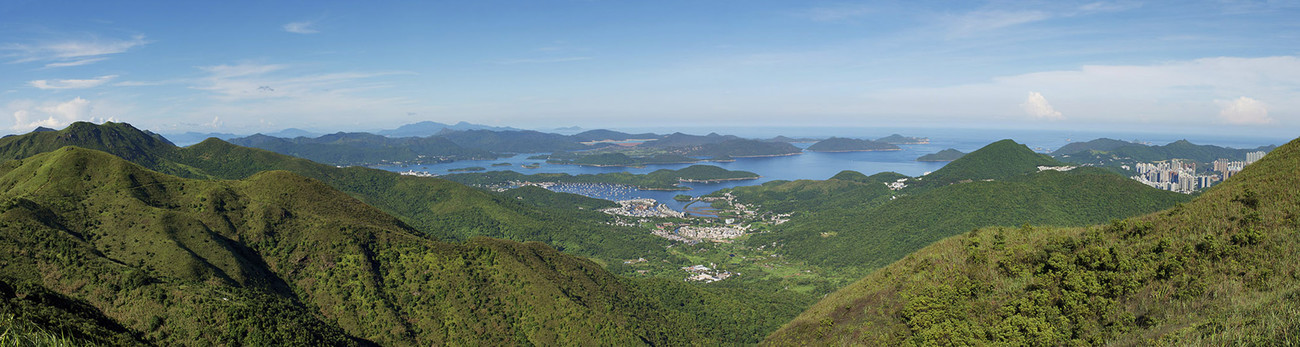 KMPAN-72 Port Shelter from Fei Gno Shan - Panoramas of Hong Kong - comtemporary
