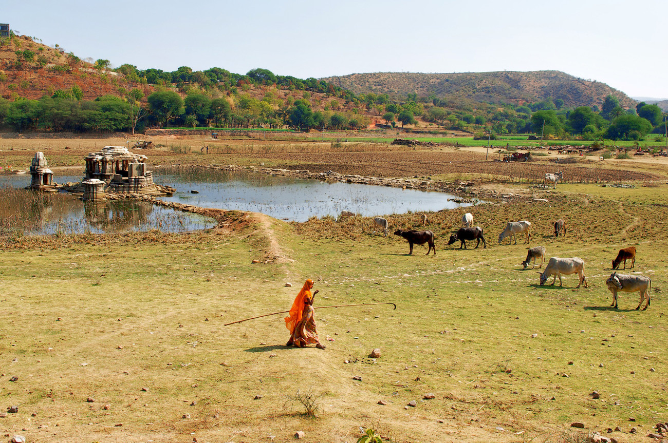 Ruins near Nagda Temple, Udaipur area - India