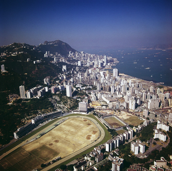 KM-110 Above Happy Valley racecourse - 1982 - Hong Kong in the 70s and 80s