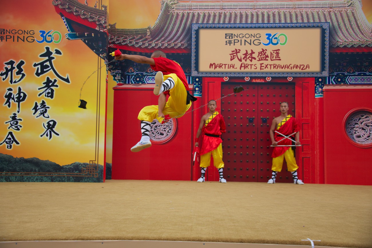 KM-380 Shaolin monks Kung Fu show at Po Lin Monastery - Hong Kong - Contemporary