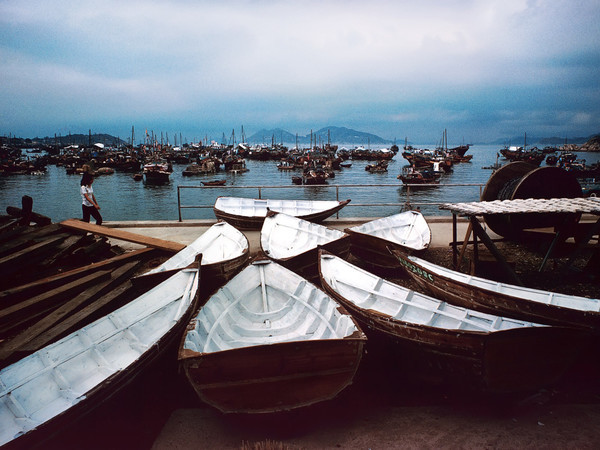 KM-256 Cheung chau sampans - 1975 - Hong Kong in the 70s and 80s