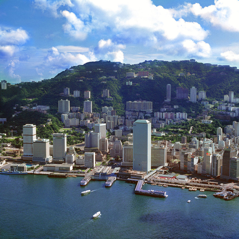 KM-107 Central from the air - 1975 - Hong Kong in the 70s and 80s