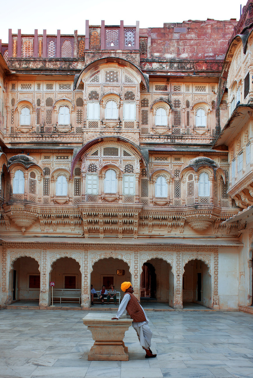 Jodhpur - Courtyard in Mehrangarh Fort - India