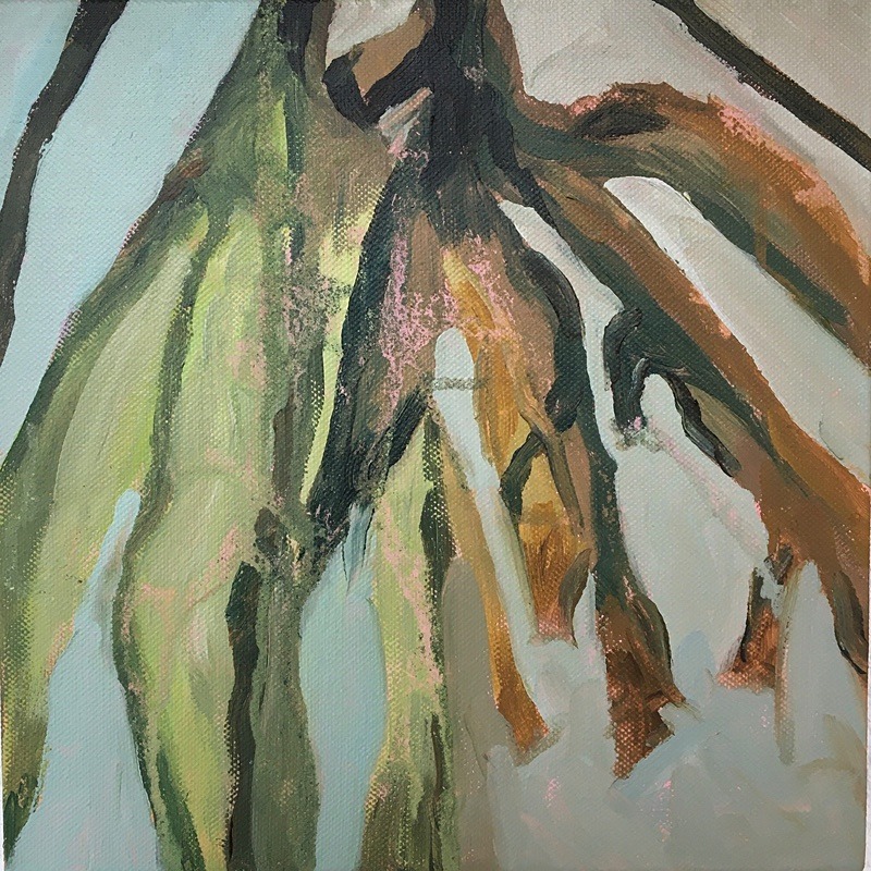 2. Seaweed, Acrylic on Canvas, 25cm x 25cm - Seaweed