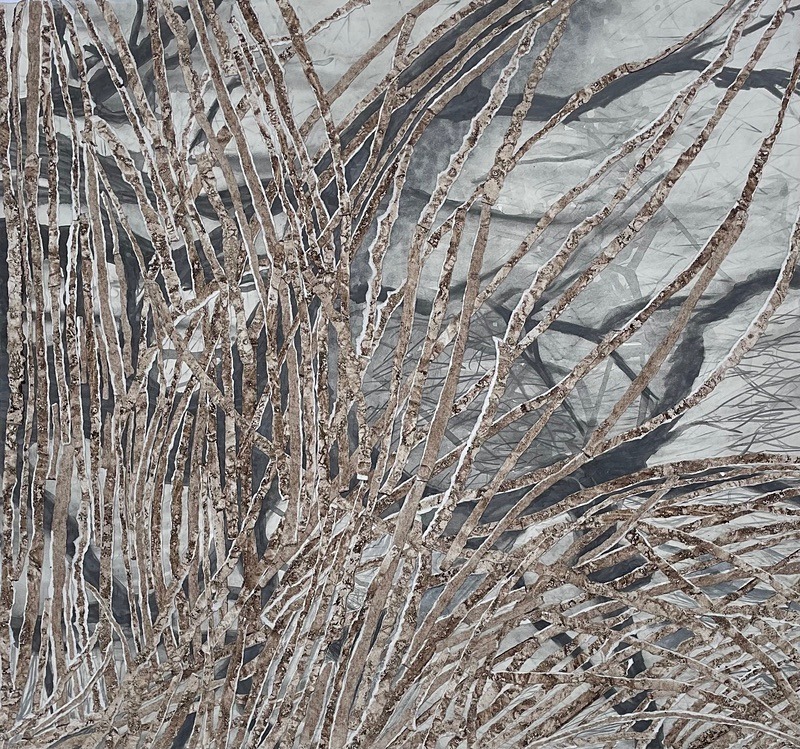 Bogland Strata 42, 57cm x 60cm - Burgeon Bog Project