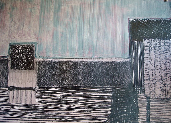 Untitled (structure 7, 2008) 58cm x 76cm - Mixed Media/3D Drawings, 2007 - 2008