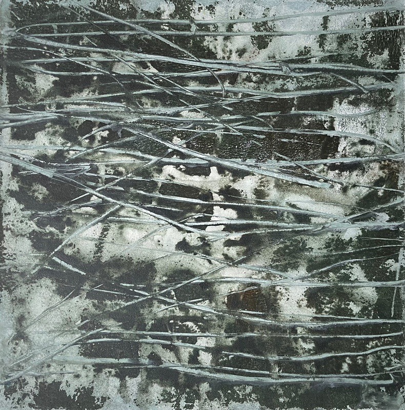 Bogland Water 31, 17cm x 17cm - Burgeon Bog Project