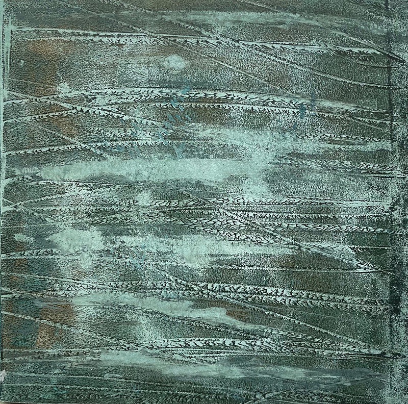 BoglandWater 35, 17cm x 17cm - Burgeon Bog Project