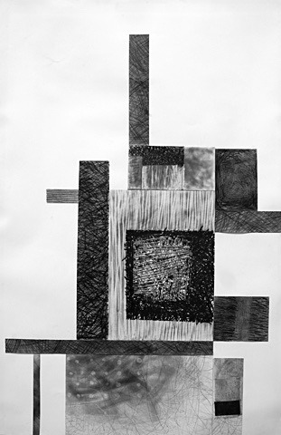 Structure Series 17, Graphite on Paper, 100cm x 151cm - Structure Series/Restless Structures, Drawings 2008 - 2009