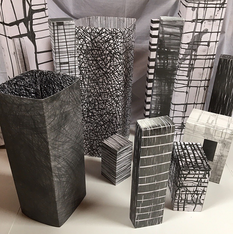 3D Structure Drawings - Mixed Media/3D Drawings, 2007 - 2008