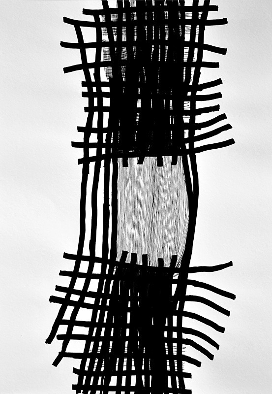 Unravel 3, Indian Ink on Paper, 42 cm x 29 cm - Unravel, Drawings, 2010 - 2011