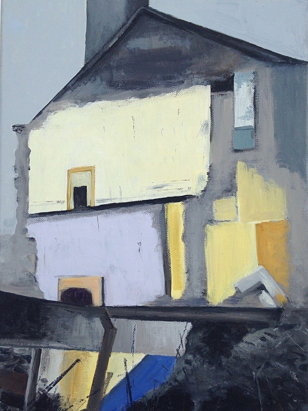 Restless Structures 2, Acrylic on Canvas, 40cm x 30cm - Restless Structures, Painting, 2018