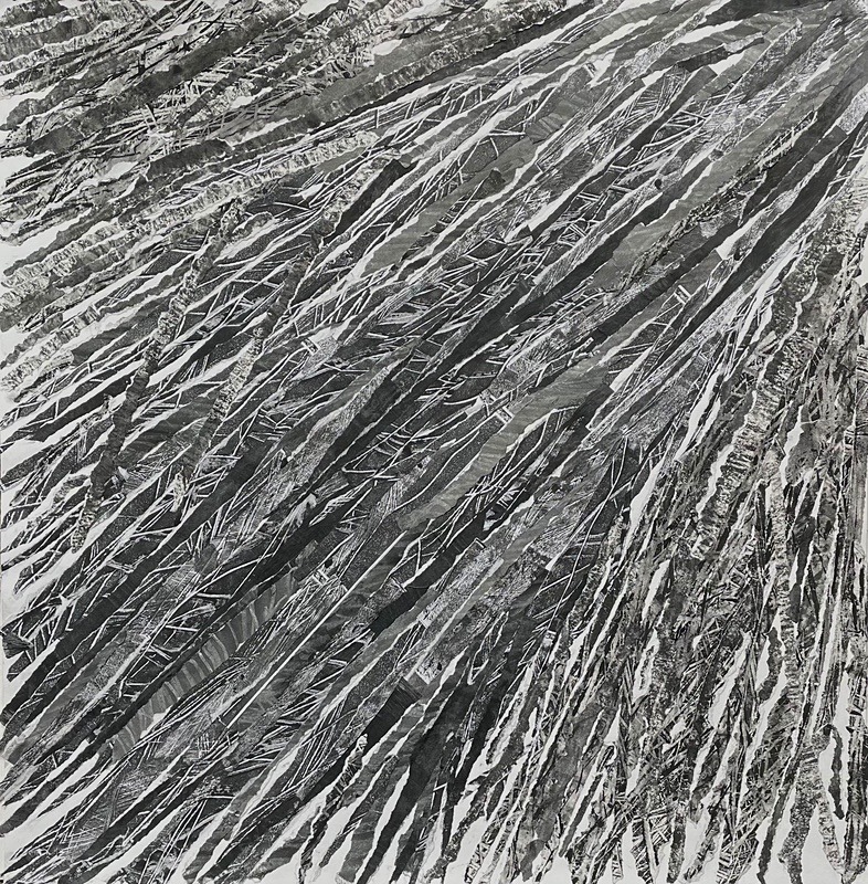 Bogland Strata 40, 60cm x 60cm - Burgeon Bog Project