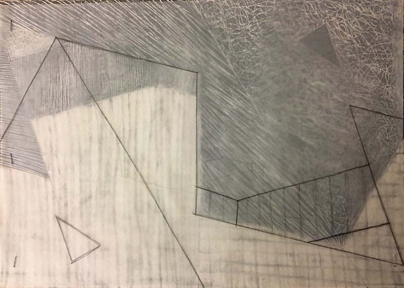 Untitled 6 mixed Media on Paper 15cm x 21cm - Reassemblies Drawing Series 2022
