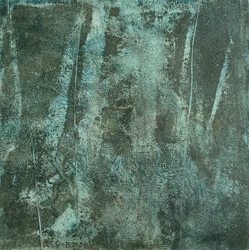 Bogland Water 32, 17cm x 17cm - Burgeon Bog Project