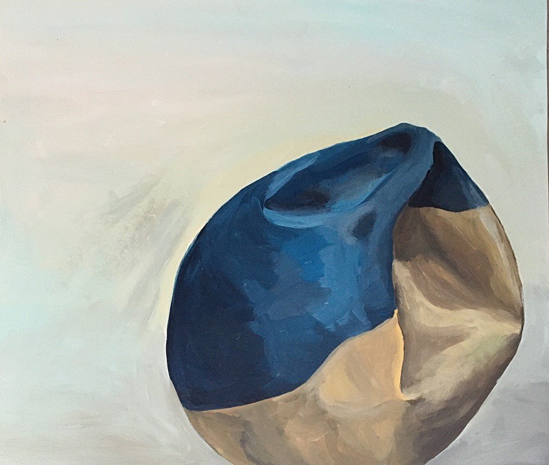Remnant 18, Acrylic on Canvas, 35cm x 40cm, 2006 - Remnants On The Verge Series, Photography/Painting 2012