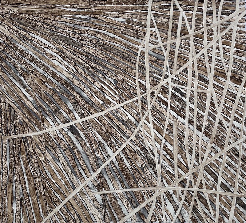 Bogland Strata 43, 57cm x 62cm - Burgeon Bog Project