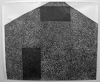 House 2, Graphite on Paper, 170cm x 151cm - Structure Series/Restless Structures, Drawings 2008 - 2009