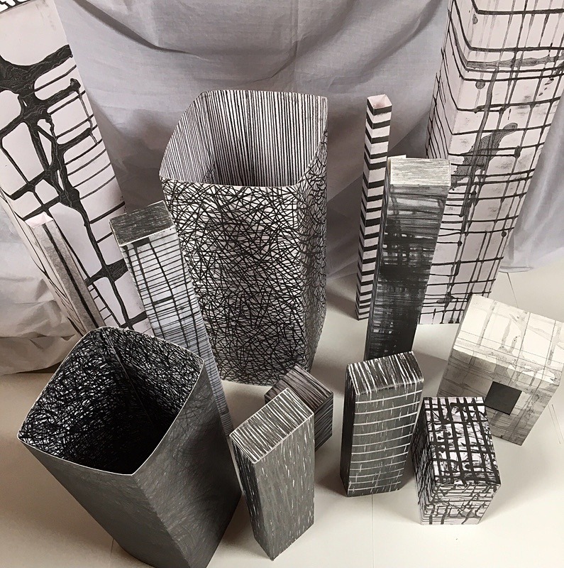 3D Structure Drawings - Mixed Media/3D Drawings, 2007 - 2008