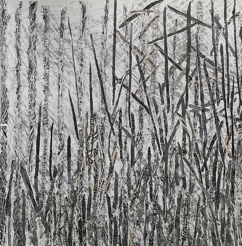 Bogland Strata 39, 60cm x 60cm - Burgeon Bog Project