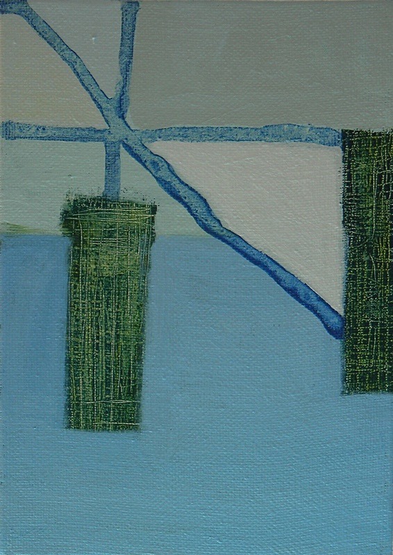 Stability Series 4, Acrylic on Canvas, 12.5cm x 17.5cm - Exposed Series/Stability Series, Painting, 1010 - 2011