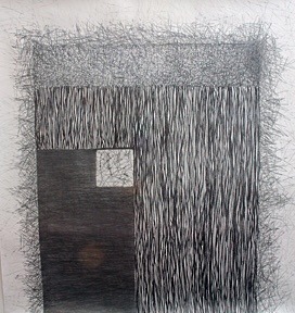 House 3, Graphite on Paper, 156cm x 151cm - Structure Series/Restless Structures, Drawings 2008 - 2009