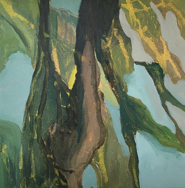 3. Seaweed, Acrylic on Canvas, 25cm x 25cm - Seaweed