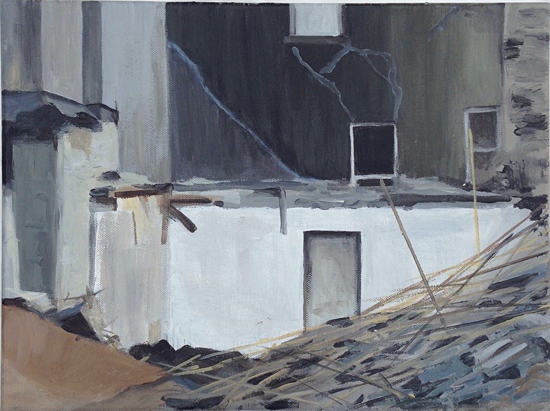 Restless Structures 5, Acrylic on Canvas, 40cm x 30cm - Restless Structures, Painting, 2018