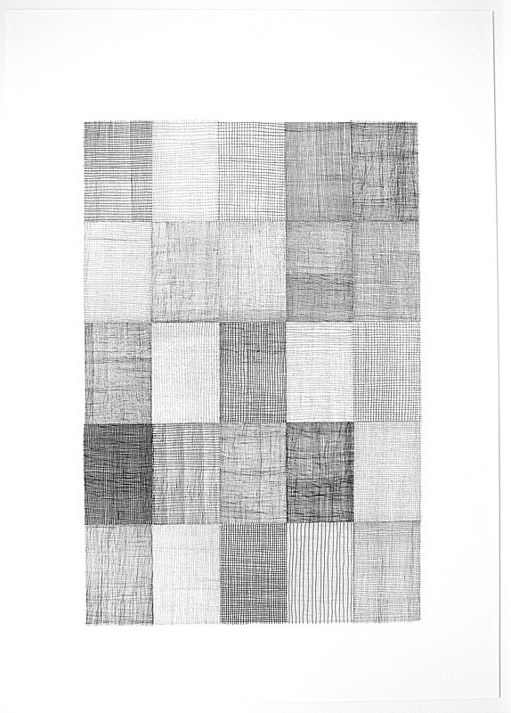 Fray and Fragment 6, Indian Ink on Paper, 59cm x 84cm - Fray and Fragment, Drawings, 2011
