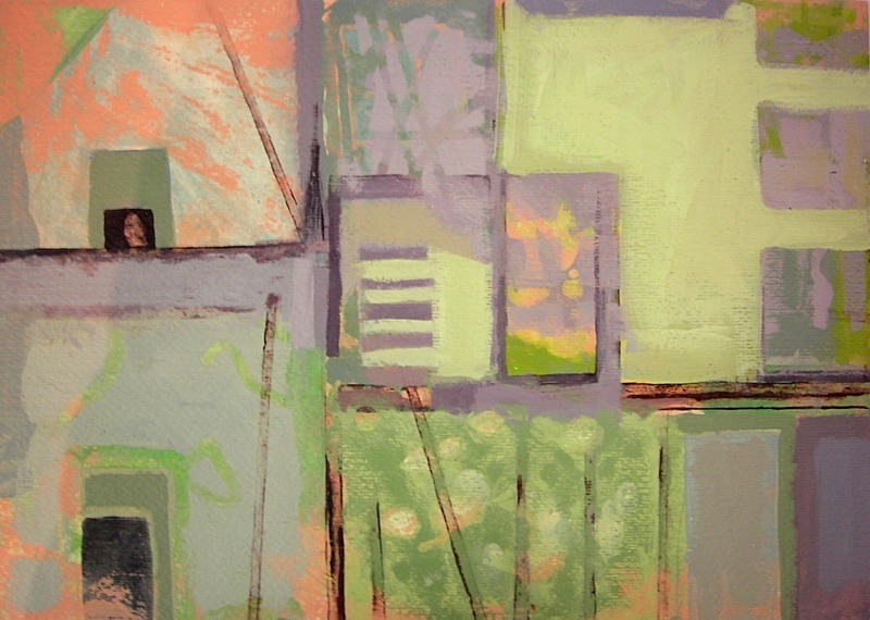 10 Exposed Series 10, Acrylic on Paper, 35cm x 25cm - Exposed Series/Stability Series, Painting, 1010 - 2011