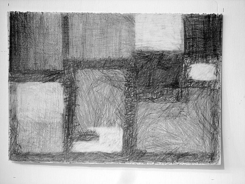 Structure Series 9, Graphite on Paper, 30cm x 21cm - Structure Series/Restless Structures, Drawings 2008 - 2009